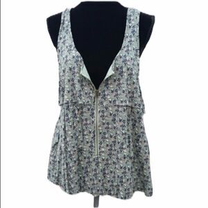 Pins & Needles Anthropologie Zip‎ Front Tank Top